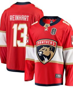 Sam Reinhart Florida Panthers 2025 Stanley Cup Final Home Breakaway Player Jersey - Red