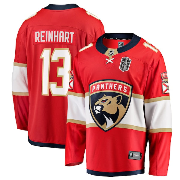 Sam Reinhart Florida Panthers 2025 Stanley Cup Final Home Breakaway Player Jersey - Red