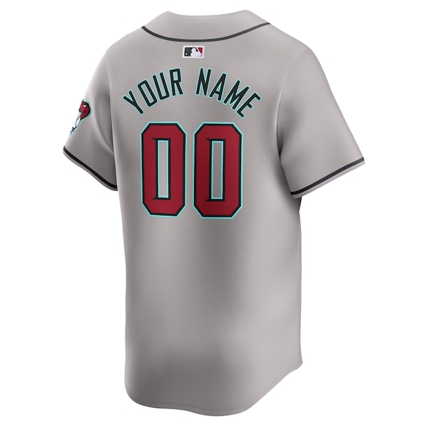 Arizona Diamondbacks Nike Away Limited Custom Jersey - Gray - Image 3