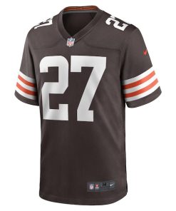 Alternative view of Lorenzo Burns Cleveland Browns Nike Team Game Jersey -  Brown