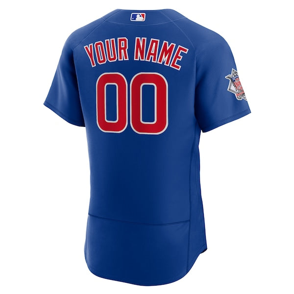 Chicago Cubs Nike Alternate Authentic Custom Jersey - Royal - Image 4