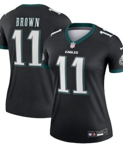 A.J. Brown Philadelphia Eagles Nike Women's Legend Jersey - Black