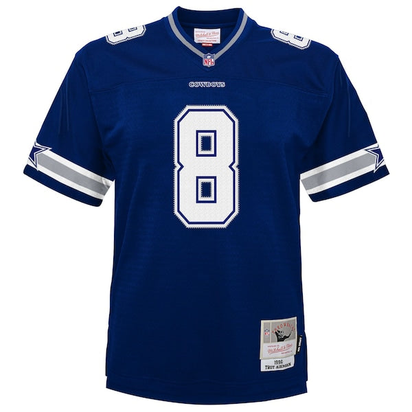 Troy Aikman Dallas Cowboys Youth 1996 Legacy Jersey - Navy/White - Image 3