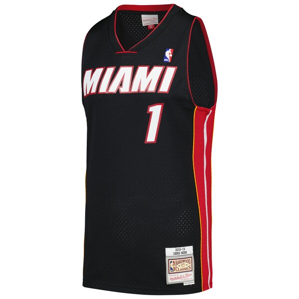 Chris Bosh Miami Heat 2012/13 Hardwood Classics Swingman Jersey - Black - Image 2