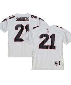 Alternative view of Deion Sanders Atlanta Falcons 1991 Authentic Throwback Retired Player Jersey - White