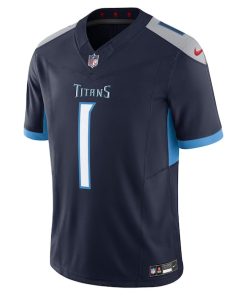 Alternative view of Cameron Ward Tennessee Titans Nike Alternate Limited Jersey - Navy