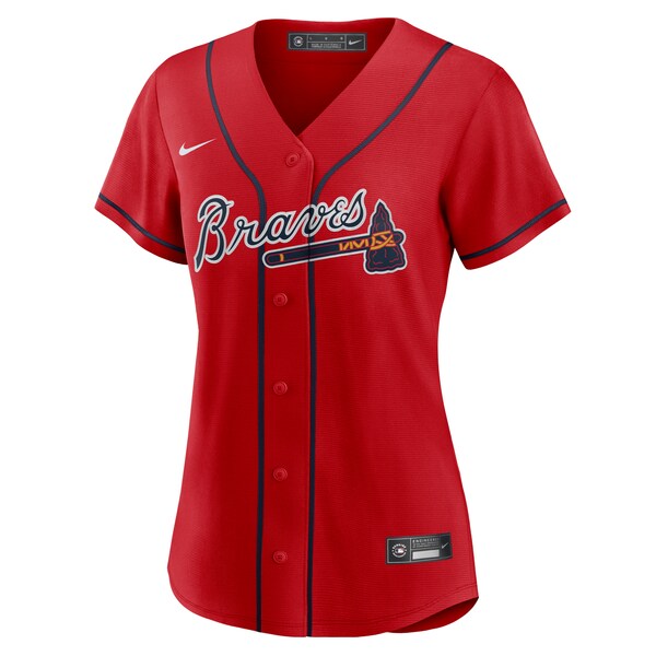 Atlanta Braves Nike Women's Alternate Replica Team Jersey - Red - Image 2