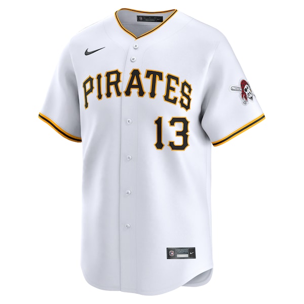 Ke'Bryan Hayes Pittsburgh Pirates Nike Home Limited Player Jersey - White - Image 2