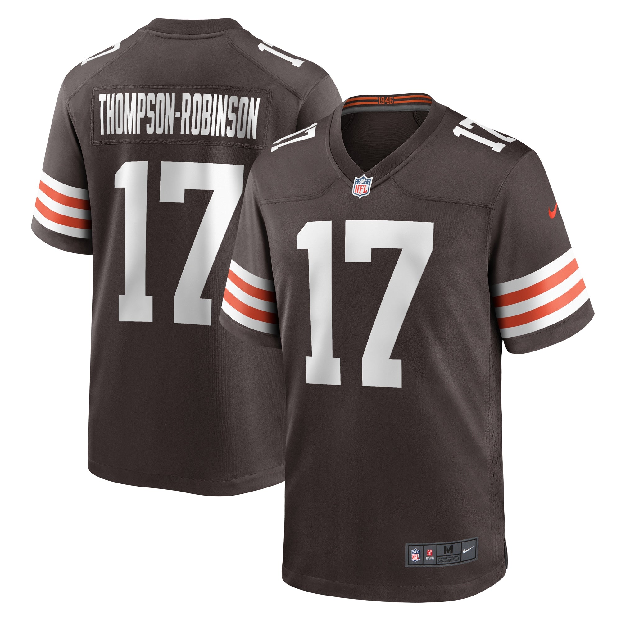 Dorian Thompson-Robinson Cleveland Browns Nike Game Jersey - White/Brown - Image 5