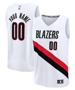 Portland Trail Blazers  Fast Break Replica Custom Jersey - Association Edition - White