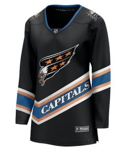 Alternative view of Washington Capitals  Women's Alternate 50th Anniversary Breakaway Jersey - Black