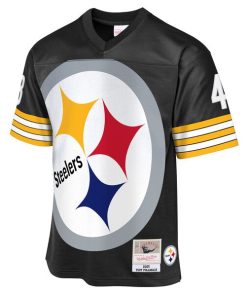 Alternative view of Troy Polamalu Pittsburgh Steelers 2005 Throwback Fashion Jersey - Black