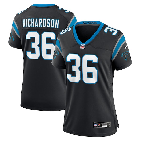 Demani Richardson Carolina Panthers Nike Women's Team Game Jersey - Black