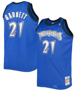 Kevin Garnett Minnesota Timberwolves Big & Tall Hardwood Classics 2003/04 Swingman Jersey - Blue