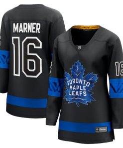 Mitchell Marner Toronto Maple Leafs  Women's Alternate Premier Breakaway Reversible Player Jersey - Black/Blue