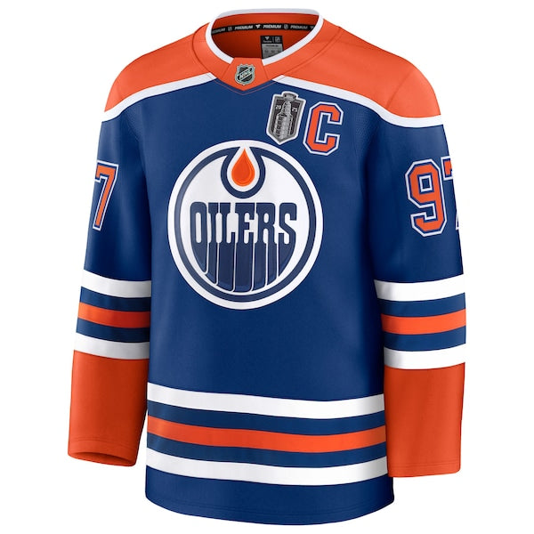 Connor McDavid Edmonton Oilers 2025 Stanley Cup Final Home Premium Jersey - Royal - Image 2