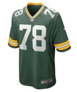 Alternative view of Luke Tenuta Green Bay Packers Nike Home Game Player Jersey - Green