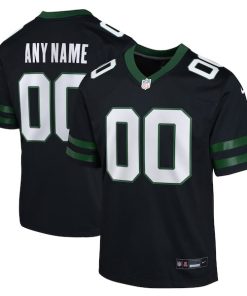 New York Jets Nike Youth Alternate Custom Game Jersey - Legacy Black