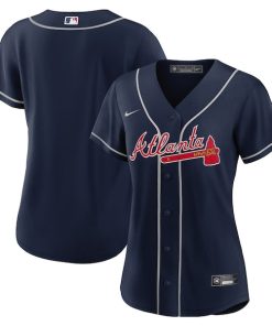 Atlanta Braves Nike Women's Alternate Replica Team Jersey - Navy