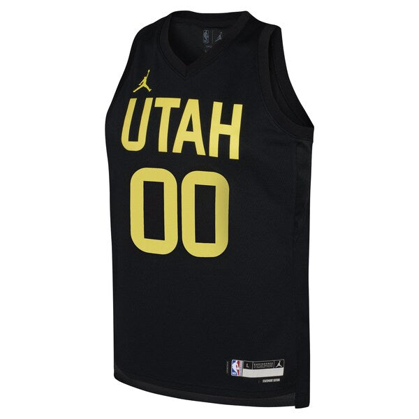 Jordan Clarkson Utah Jazz Jordan Brand Youth Swingman Jersey - Statement Edition - Black - Image 2