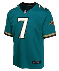 Alternative view of Brian Thomas Jr. Jacksonville Jaguars Nike Youth Alternate 2 Prowler Throwback Game Jersey - Teal