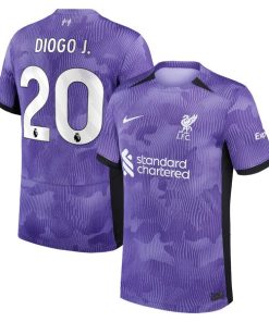 Diogo Jota Liverpool Nike Youth 2023/24 Third Stadium Replica Player Jersey - Purple