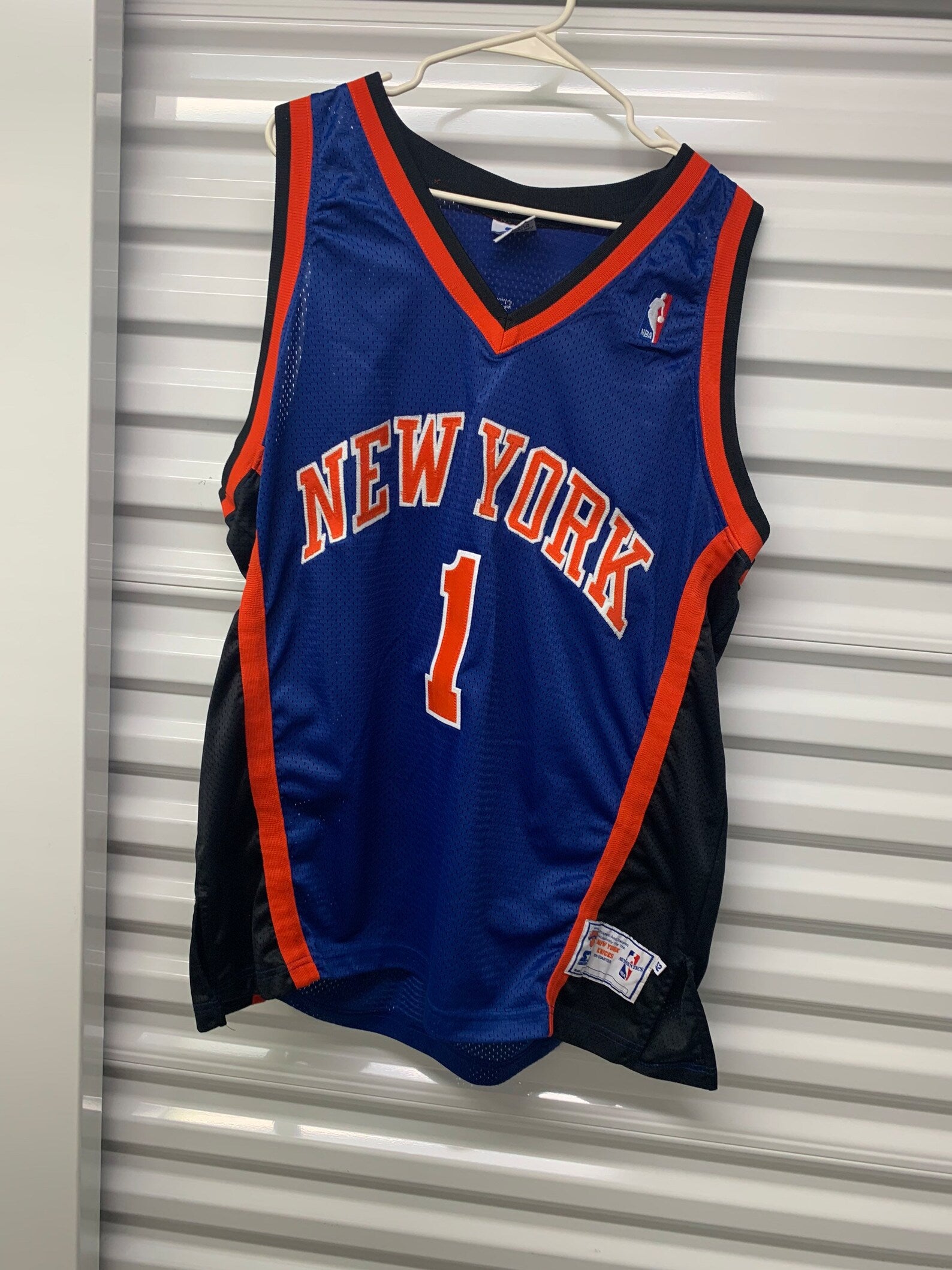 Chris Childs New York Knicks Starter 90¡¯s Classic Authentic Jersey - Blue