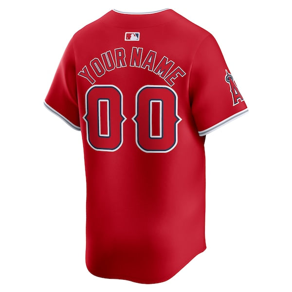 Los Angeles Angels Nike Alternate Limited Custom Jersey?ยจC Red - Image 3