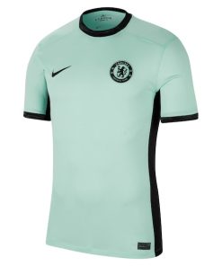 Alternative view of Chelsea Nike 2023/24 Third Stadium Replica Custom Jersey - Mint