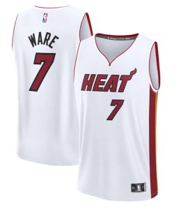 Kel'el Ware Miami Heat  Youth Fast Break Replica Player Jersey - Association - White Edition