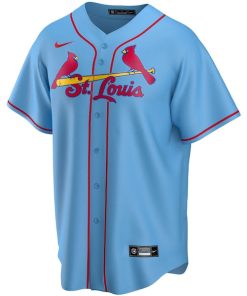 Alternative view of St. Louis Cardinals Nike Alternate Replica Custom Jersey - Light Blue