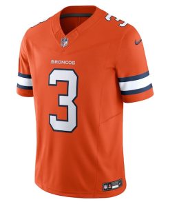 Alternative view of Russell Wilson Denver Broncos Nike Vapor F.U.S.E. Limited Jersey - Orange