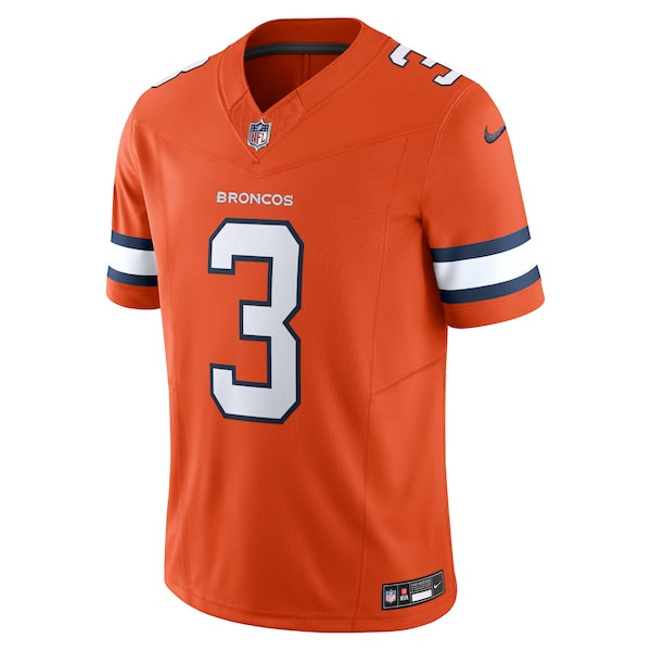Russell Wilson Denver Broncos Nike Vapor F.U.S.E. Limited Jersey - Orange - Image 2