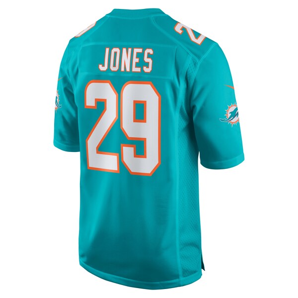 Brandon Jones Miami Dolphins Nike Team Game Jersey - Aqua - Image 3