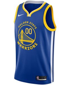 Alternative view of Golden State Warriors Nike Unisex 2019/20 Custom Swingman Jersey - Royal - Icon Edition