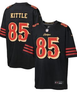 George Kittle San Francisco 49ers Nike Youth 2025 Rivalries Collection Game Jersey - Black