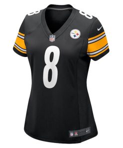 Alternative view of Kenny Pickett Pittsburgh Steelers Nike Women's Player Jersey - Black