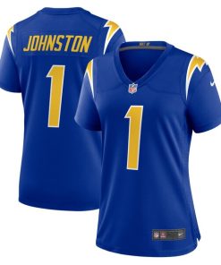 Alternative view of Quentin Johnston Los Angeles Chargers Nike Women's Alternate Game Jersey - Royal/Navy