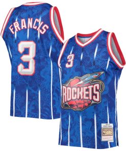 Steve Francis Houston Rockets Hardwood Classics 1999/00 Lunar New Year Swingman Jersey - Blue