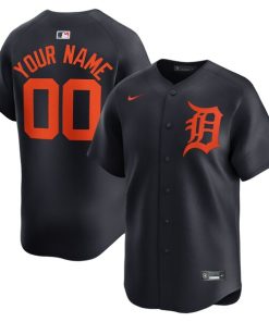 Detroit Tigers Nike  Alternate Limited Custom Jersey?¨C Navy