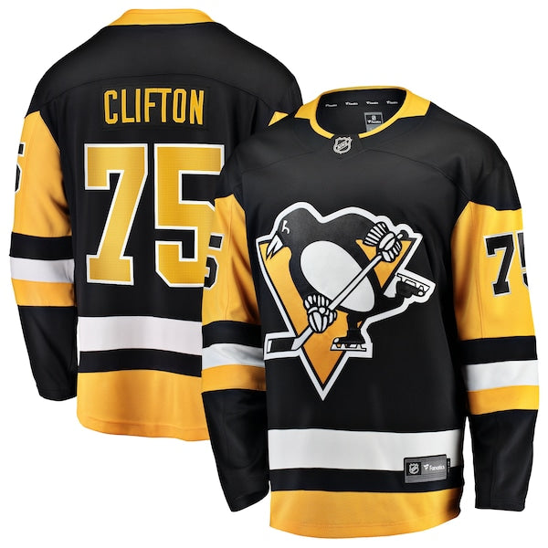 Connor Clifton Pittsburgh Penguins Home Breakaway Jersey - Black