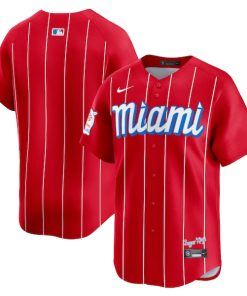 Miami Marlins Nike City Connect Limited Jersey - Red