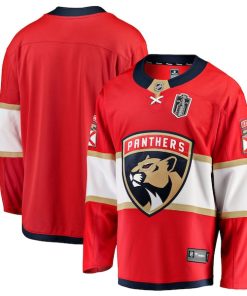 Florida Panthers 2025 Stanley Cup Final Home Breakaway Jersey - Red
