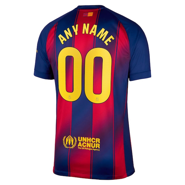 Barcelona Nike 2025/26 Home Replica Custom Jersey - Navy - Image 3