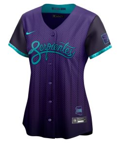 Alternative view of Corbin Carroll Arizona Diamondbacks Nike Women's 2025 City Connect Limited Player Jersey - Purple