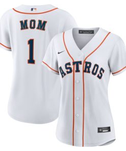 Houston Astros Nike Women's #1 Mom Home Replica Jersey - White