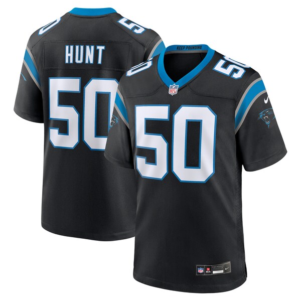 Robert Hunt Carolina Panthers Nike Game Jersey - Black - Image 2