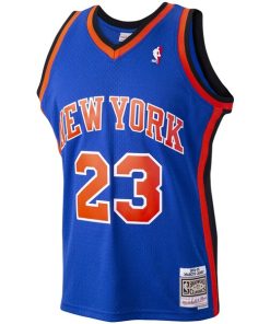Alternative view of Marcus Camby New York Knicks 1998/99 Hardwood Classics Swingman Jersey - Blue