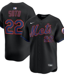 Juan Soto New York Mets Nike Alternate Limited Player Jersey - Black