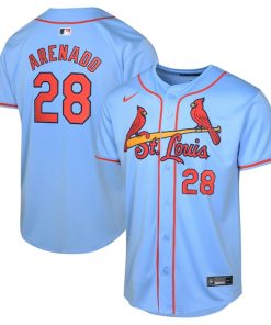 Nolan Arenado St. Louis Cardinals Nike Youth Alternate Limited Player Jersey?¨C Light Blue